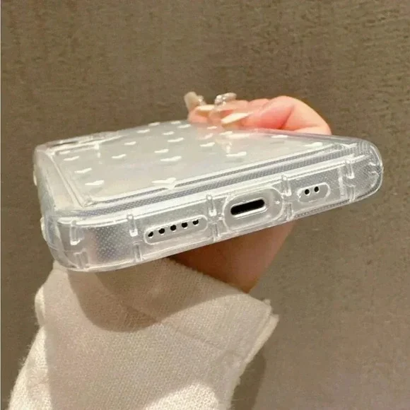 ⚠️Clearance iPhone 15/Pro/Pro Max White Hearts Phone Case - Picture 3 of 4